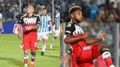 Esequiel Barco y Miguel Borja. Esequiel Barco y Miguel Borja.