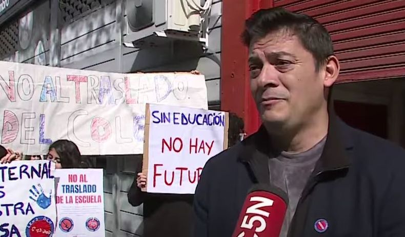 Uno de los padres de los alumnos afectó a C5N. 