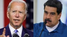 Joe Biden y Nicolás Maduro, en puja. Joe Biden y Nicolás Maduro, en puja.