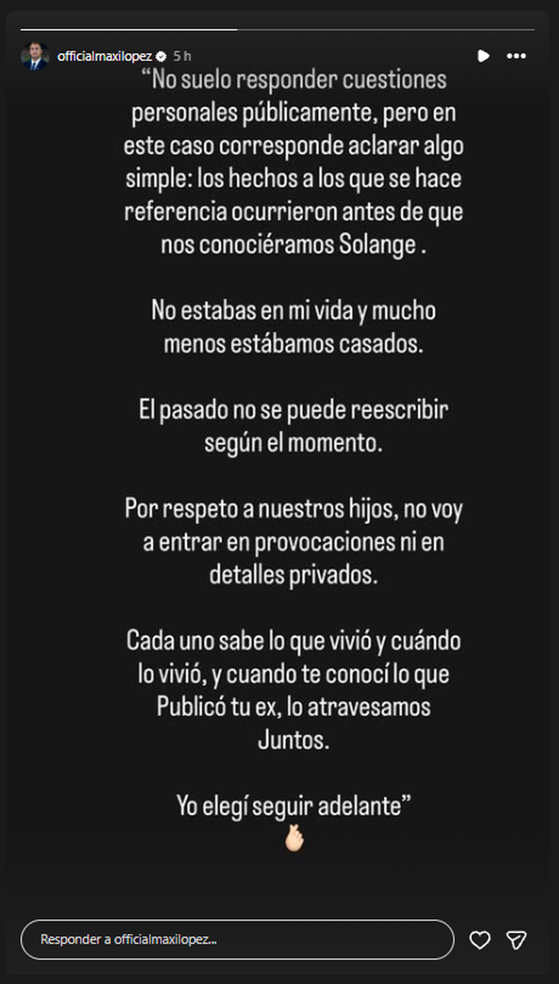 La aclaración de Maxi López a Wanda Nara.