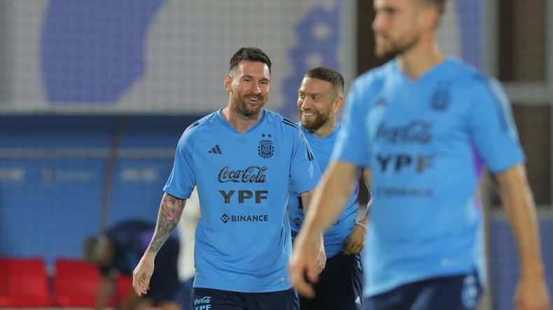 Lionel Messi y la Selección argentina entrenaron a dos días del debut.