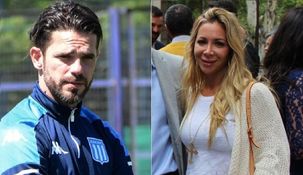 Fernando Gago junto a su actual pareja Verónica Laffitte.