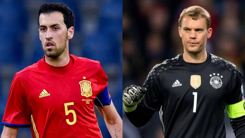 Busquets y Neuer