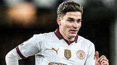 Julián Álvarez anotó un gol contra Everton. Julián Álvarez anotó un gol contra Everton.