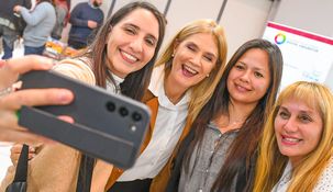 Verónica Magario durante el acto en Mar del Plata.