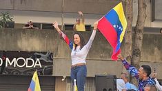 Machado reapareció en público en la marcha del jueves.&nbsp;