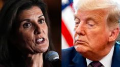 Nikki Haley y Donald Trump. Nikki Haley y Donald Trump.