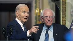 El senador de izquierda llamó a votar al actual presidente, Joe Biden. El senador de izquierda llamó a votar al actual presidente, Joe Biden.