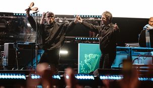 Los hermanos Gallagher en su segunda fecha en Buenos Aires. Los hermanos Gallagher en su segunda fecha en Buenos Aires.