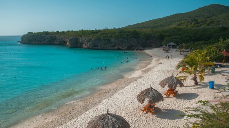 Playa Grote Knip en Curazao. 