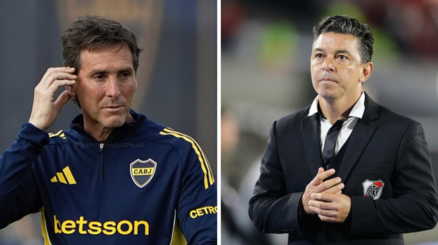 Claudio Ubeda y Marcelo Gallardo, con varias bajas.
