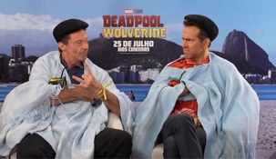 Hugh Jackman y Ryan Reynolds hablaron en exclusivo con Barbie Simons. Hugh Jackman y Ryan Reynolds hablaron en exclusivo con Barbie Simons.