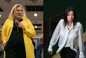 Elisa Carrió y Sandra Pettovello.