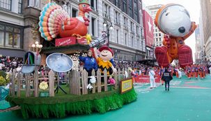 Snoopy durante el desfile 95 del Día de Acción de Gracias de Macys en la ciudad de Nueva York.&nbsp;