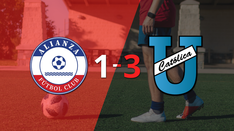 U. Católica (E) conquista la victoria ante Alianza FC con un contundente 3 a 1