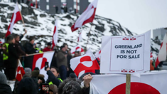 Una de las protestas en Groenlandia. Una de las protestas en Groenlandia.