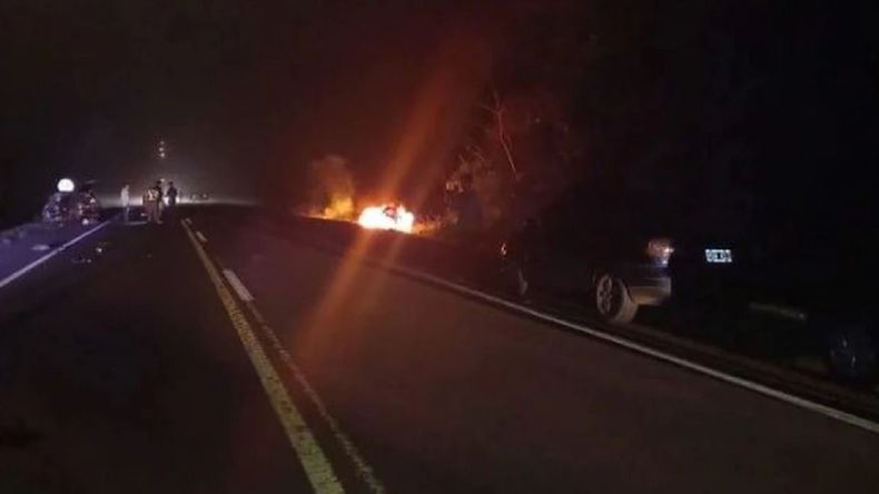 Trágico choque en Misiones. Foto Clarín.