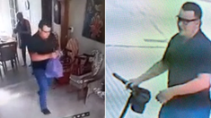 El estafador usó un monopatín eléctrico para huir del lugar. El estafador usó un monopatín eléctrico para huir del lugar.