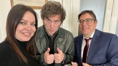 Sandra Pettovello, Javier Milei y Alejandro Álvarez.