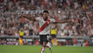 Borja, autor de los dos tantos riverplatenses.