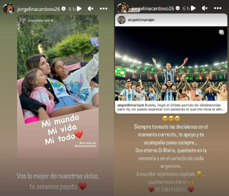 Más allá del fútbol, Cardoso ha defendido a su esposo y a sus hijas en redes sociales y medios de comunicación.