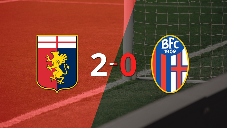 Genoa marcó dos veces en la victoria ante Bologna en el estadio Luigi Ferraris