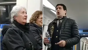 El show de ópera en pleno tren que se volvió viral.