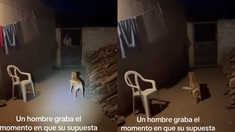 En el video se puede observar el supuesto fantasma de una mujer. En el video se puede observar el supuesto fantasma de una mujer.