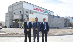 Gustavo Sáenz inauguró la planta de Ganfeng Lithium en Salta.