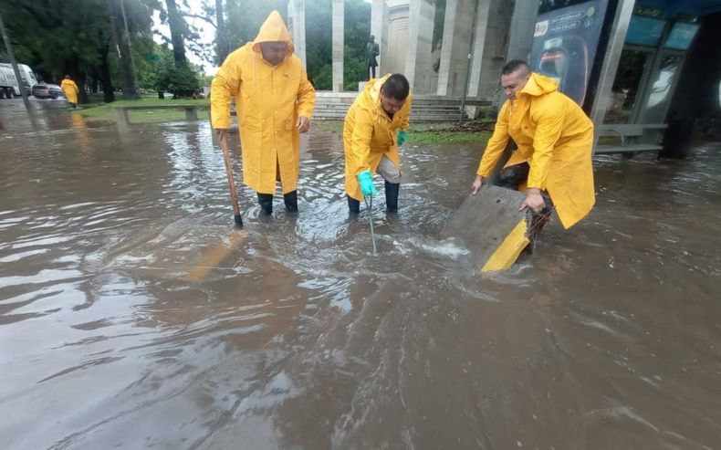 Se registraron inundaciones tras el temporal.