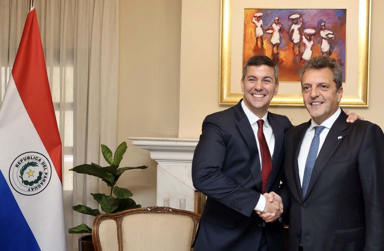 Sergio Massa se reunió con Santiago Peña