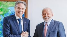 Lula da Silva y Antony Blinken se reunieron en el Palacio de Planalto. Lula da Silva y Antony Blinken se reunieron en el Palacio de Planalto.