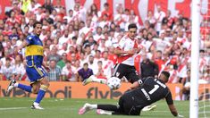 Solari, autor del 1-0 sobre Boca. Solari, autor del 1-0 sobre Boca.