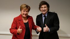 Javier Milei se reunió con Kristalina Georgieva.