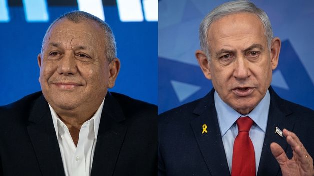 Gadi Eisenkot y Benjamin Netanyahu.&nbsp;