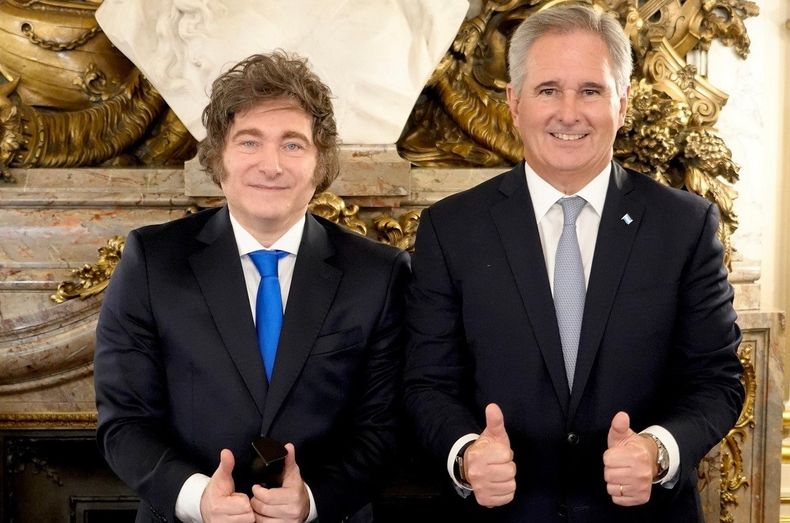Javier Milei y Pablo Quirno.