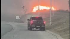 Los barrios Siete Soles y Docta se encuentran aislados de manera preventiva por la cercanía de las llamas Los barrios Siete Soles y Docta se encuentran aislados de manera preventiva por la cercanía de las llamas