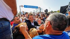 Sergio Massa, en plena campaña electoral.