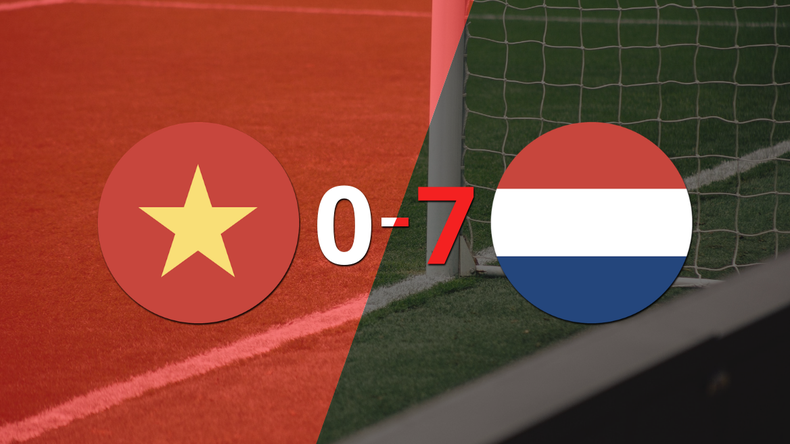 Vietnam cayó ante Países Bajos con dos goles de Esmee Brugts