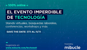 La Tech Week tendrá lugar del 7 al 11 de noviembre en formato online y gratuito.