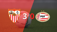sevilla goleo y esta a un paso de la clasificacion