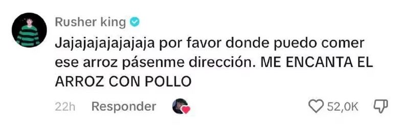 El comentario de Rusherking generó mucha expectativa.