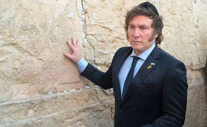 Javier Milei en Israel.