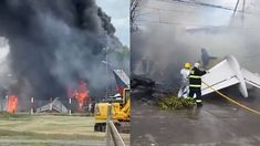 El avión privado se estrelló en San Fernando. El avión privado se estrelló en San Fernando.