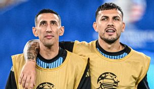 Ángel Di María y Leandro Paredes. Ángel Di María y Leandro Paredes.