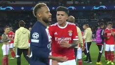 El intercambio entre Neymar y Fernández. El intercambio entre Neymar y Fernández.