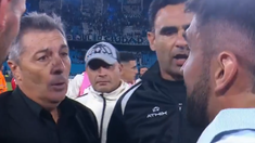 Hubo cruce caliente al final del partido. Hubo cruce caliente al final del partido.