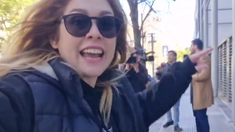 Lilia Lemoine explotó contra unos periodistas y los grabó.