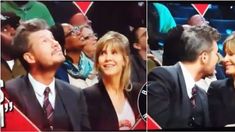 El conductor y su mujer en la Kiss Cam El conductor y su mujer en la Kiss Cam