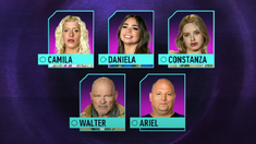 Camila, Daniela, Coti, Alfa y Ariel, los 5 nominados. Camila, Daniela, Coti, Alfa y Ariel, los 5 nominados.